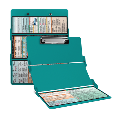 WhiteCoat Clipboard® Trifold - Teal Physical Therapy Edition
